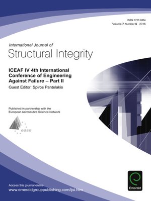 cover image of International Journal of Structural Integrity, Volume 7, Number 6